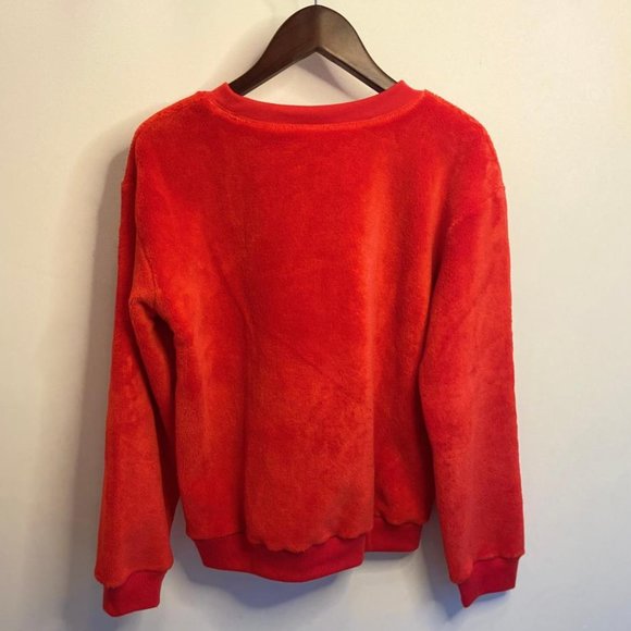Nordstrom Kids' Cozy Plush Red Bloom Fleece Sweatshirt - Picture 3 of 5